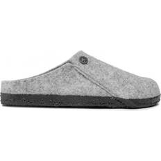 46 ½ - Unisex Slippers Birkenstock Zermatt Shearling Wool Felt - Light Grey