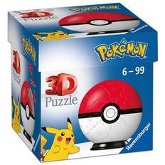 Jigsaw Puzzles Ravensburger Red Pokeball 3D 54 Pieces