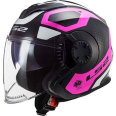 Open Faces Motorcycle Helmets LS2 OF570 Verso