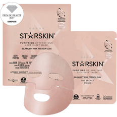 Starskin Facial Skincare Starskin Silkmud Pink French Clay Purifying Liftaway Mud Face Sheet Mask