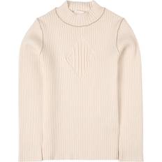 Chloé Woven Logo Sweater - White