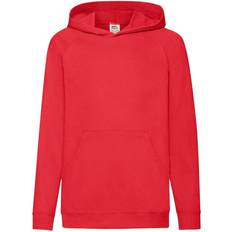 Fruit of the Loom Kid's Lightweight Hooded Sweatshirt - Red