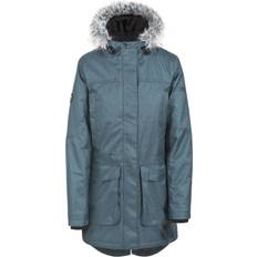 Trespass Thundery Waterproof Parka Jacket - Teal/Silver Grey