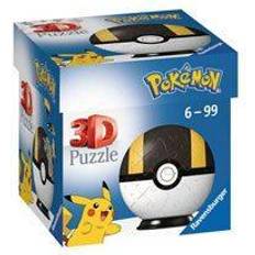 3D-Jigsaw Puzzles Ravensburger Pokemon 3D Puzzle Pokéballs Ultra Ball 54 Pieces