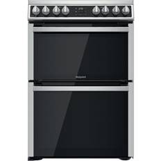 60cm - Freestanding Ceramic Cookers Hotpoint HDM67V8D2CX/UK Stainless Steel