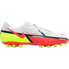 Artificial Grass (AG) - Faux Leather Football Shoes Nike Phantom GT2 Motivation Academy AG - White/Red/Neon