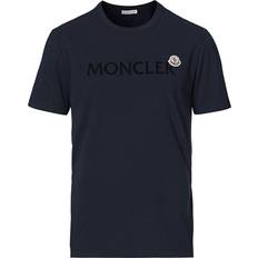 Moncler M T-shirts & Tank Tops Moncler Logo T-shirt - Navy