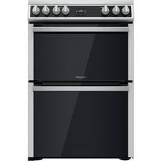 Freestanding Ceramic Cookers Hotpoint HDT67V9H2CX/UK Stainless Steel