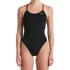 Nike L - Women Swimwear Nike Hydrastrong Lace Up Tie Back Swimsuit - Black