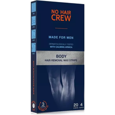 Hair Crew Waxes Hair Crew Body Hair Removal Wax Strips 20-pack