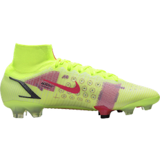 Nike Green Football Shoes Nike Mercurial Superfly 8 Elite FG - Volt/Black/Bright Crimson