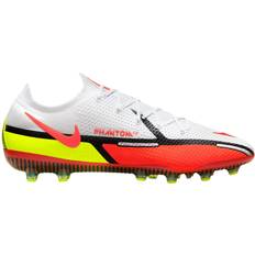 Nike Artificial Grass (AG) - Men Football Shoes Nike Phantom GT2 Elite AG-Pro - White/Volt/Bright Crimson