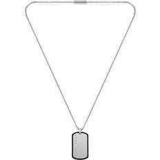 HUGO BOSS Dog Tag Necklace - Silver