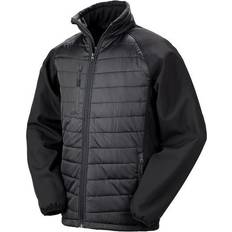 Result Black Compass Padded Softshell Jacket Unisex - Black