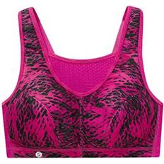 Glamorise No-Bounce Camisole Sports Bra - Fuchsia Print