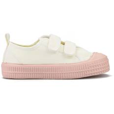 Novesta Kid's Star Master Velcro Sneakers - Off White/Pink