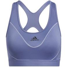 Adidas Believe This Medium-Support Reflective Bra - Orbit Violet/Black