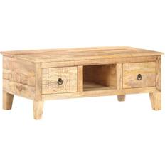 vidaXL Rough Coffee Table 55x100cm