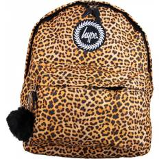 Hype Leopard Pom Pom Backpack - Yellow/Black