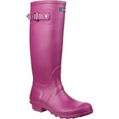 Pink - Women Wellingtons Cotswold Sandringham Buckle-Up - Berry