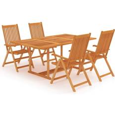 vidaXL 3059539 Patio Dining Set, 1 Table incl. 4 Chairs