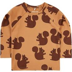 Mini Rodini Squirrel Long Sleeve T-shirt - Brown (2172012516)
