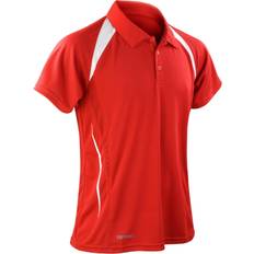 Men - Running Polo Shirts Spiro Team Spirit Polo Shirt Men - Red/White