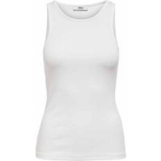Only Women T-shirts & Tank Tops Only Kenya Life Rib Tank Top - White