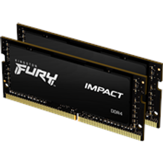 3200 MHz - 64 GB - DDR4 RAM Memory Kingston Fury Impact SO-DIMM DDR4 3200MHz 2x32GB (KF432S20IBK2/64)