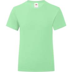 Fruit of the Loom Girl's Iconic 150 T-shirt - Neo Mint (61-025-0NE)