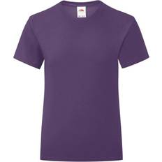 Fruit of the Loom Girl's Iconic 150 T-shirt - Purple (61-025-0PE)