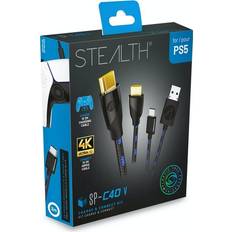 PlayStation 5 Adapters Stealth PS5 SP-C40 V Charge & Connect Kit - Black/Blue