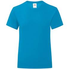 Fruit of the Loom Girl's Iconic 150 T-shirt - Azure Blue (61-025-0ZU)