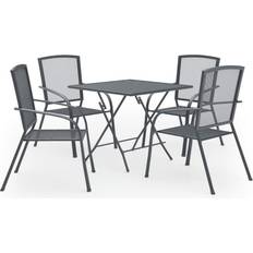 vidaXL 3074486 Patio Dining Set, 1 Table incl. 4 Chairs