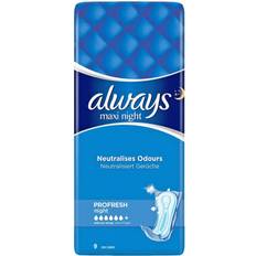 Best Menstrual Pads Always Maxi Night Profresh Without Wings 9-pack