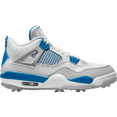 Men - Nike Air Jordan 4 Golf Shoes Nike Air Jordan 4 Golf M - White/Neutral Grey/Black/Military Blue