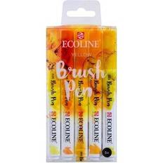 Ecoline Brush Pen Yellow 5-pcs