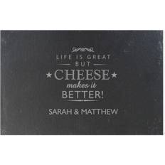 Personalised Cheese Makes Life Better Slate Cheese Board