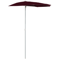 vidaXL Garden Half Parasol with Pole 90cm