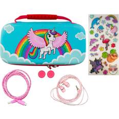 iMP Tech Nintendo Switch Lite 7-in-1 Protector Kit - Over the Rainbow Unicorn