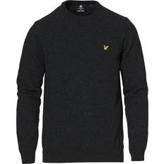 Lyle & Scott Crew Neck Lambswool Blend Jumper - Charcoal