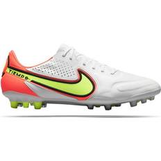Nike 7.5 - Artificial Grass (AG) Football Shoes Nike Tiempo Legend 9 Elite AG-Pro M - White/Bright Crimson/Volt