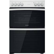 50cm - A Ceramic Cookers Indesit ID67V9KMW/UK White