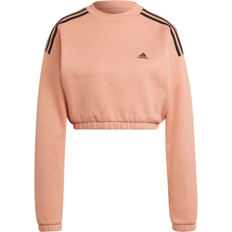 Adidas Women Hyperglam Crop Crew Sweatshirt - Ambient Blush