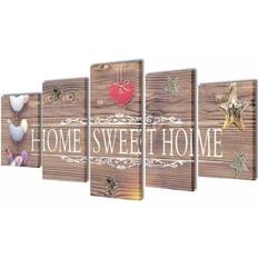 vidaXL Home Sweet Home Wall Decor 100x50cm