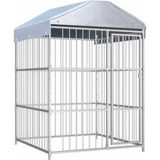 vidaXL Dog Farm for Outdoor Use with Roo