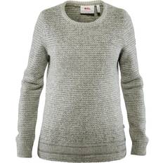 Women - Wool Jumpers Fjällräven Övik Structure Sweater W - Eggshell/Grey