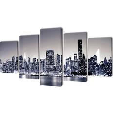 vidaXL New York Skyline Wall Decor 100x50cm