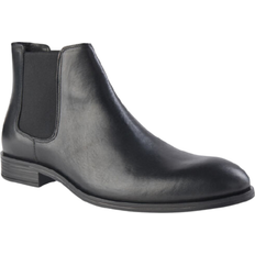 Men - Synthetic Chelsea Boots Bianco Biabyron Leather - Black/Black6
