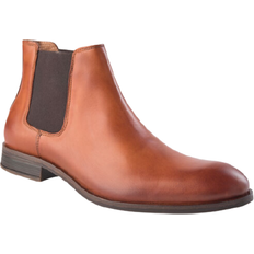 Men - Synthetic Chelsea Boots Bianco Biabyron Leather - Brown/Brandy